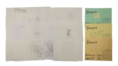 294. Itchy, Scratchy, Krusty and Snake collection of Original Production Drawings, Camera Layout Drawings and Studio Folders ### SIMPSONS, THE (TV SERIES, 1989-PRESENT)