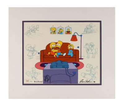 297. Siblings Person Hand-Painted Limited Edition No. 100/300 Signed by Shaun Cashman, Brad Ableson Remarqued Framed ### SIMPSONS, THE (TV SERIES, 1989-PRESENT)
