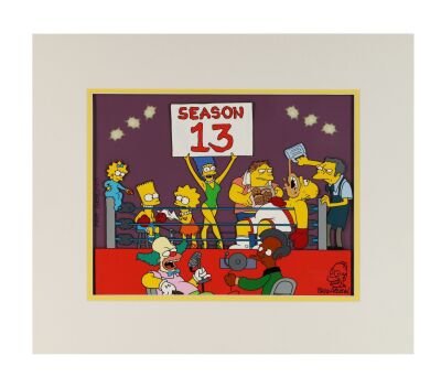 299. Season 13 Hand-Painted Crew Only Limited Edition Signed and Remarqued by Brad Ableson Matted ### SIMPSONS, THE (TV SERIES, 1989-PRESENT)
