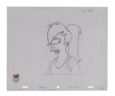 303. Leela Original production drawing from "Bender Should Not Be Allowed on TV" (20th Century Fox Animation, 2003) ### FUTURAMA (TV SERIES, 1999-2023)