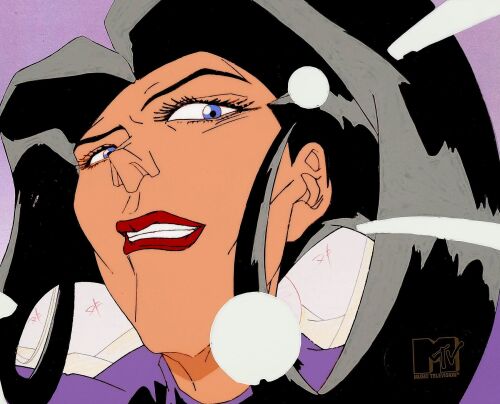 315. Aeon Flux Original Production Cel on Printed Presentation Background ### AEON FLUX (TV SERIES, 1991-1995)