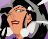 315. Aeon Flux Original Production Cel on Printed Presentation Background ### AEON FLUX (TV SERIES, 1991-1995)