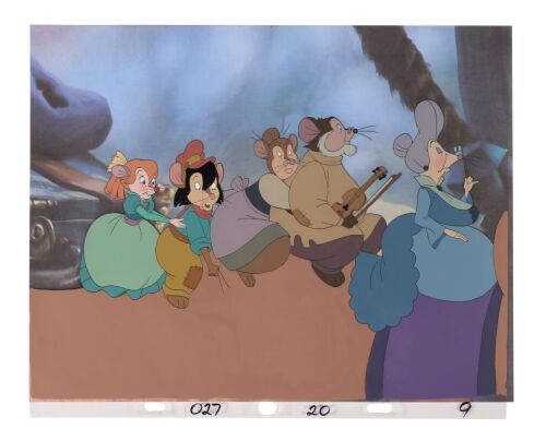 320. The Search for Fievel Original Production Cel on Printed Presentation Background ### AN AMERICAN TAIL (1986)