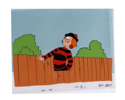 333. Minnie the Minx Original Production Cel on Key Master Production Background from "Minnie the Minx" ### BEANO VIDEO, THE (1993)