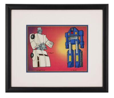 342. Stretch and Tank Hand-Painted Model Cel Framed ### CHALLENGE OF THE GOBOTS (TV SERIES, 1984-1985)