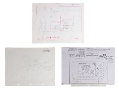 349. Dangermouse, Penfold and Colonel K Set of Three Original Camera Layout Drawings ### DANGER MOUSE (TV SERIES, 1981-1992)