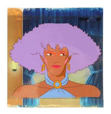 362. Shana Original Production Cel on Hand-Painted Master Production Background ### JEM (TV SERIES, 1985-1988)