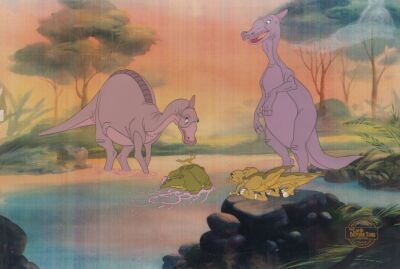 366. Ducky and Spike Original Production Cels on Printed Presentation Background ### LAND BEFORE TIME, THE (1988)