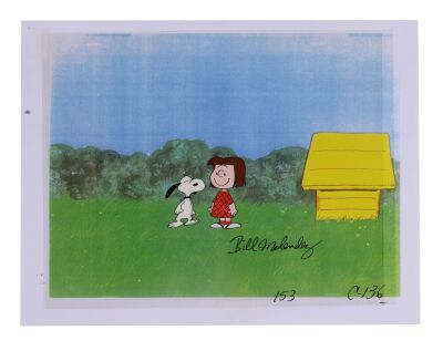 378. Snoopy and Marcie Original Production Cel on Printed Presentation Background Signed by Bill Melendez ### PEANUTS (TV SERIES, 1965-2006)