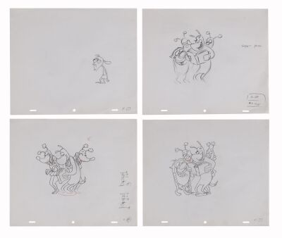 388. Ren and Stimpy Set of 4 Original Production Drawings ### REN AND STIMPY (TV SERIES, 1991-1996)