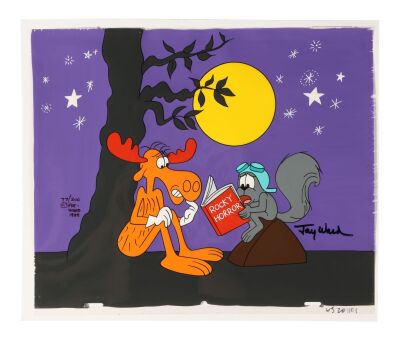 396. Rocky Horror Hand-Painted Limited Edition No. 77/300 Signed by Jay Ward ### ROCKY AND BULLWINKLE