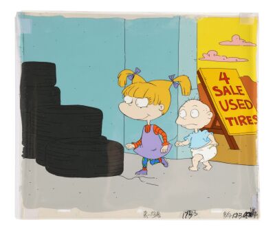 397. Angelica and Tommy Pickles Original Production Cel on Key Master Production Background ### RUGRATS (TV SERIES, 1991-2004)
