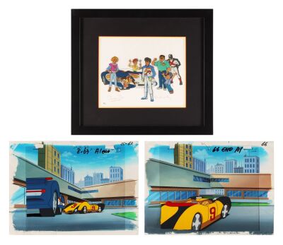 405. Speed Racer! Limited Edition Sericel Framed Signed by Peter Fernandez and Corinne Orr and Set of 2 Original Production Cels on Key Master Production Backgrounds ### SPEED RACER (1967)