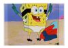409. SpongeBob as Barnacle Boy Original Production Cels from "Mermaid Man and Barnacle Boy II" on Fine Art Gicl&eacute;e Background ### SPONGEBOB SQUAREPANTS (TV SERIES, 1999 - PRESENT)