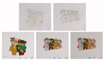 418. Wicket W. Warrick, Princess Kneesaa, Teebo and Latara ### STAR WARS: EWOKS (TV SERIES, 1985-1995)