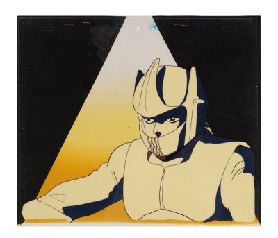 430. Shion Zaba Original Production Cel on Printed Presentation Background ### AURA BATTLER DUNBINE (TV SERIES, 1983-1984)