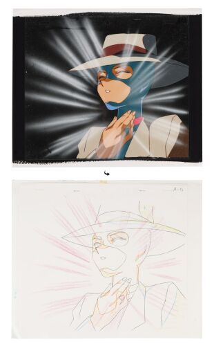 446. Panther Honey Original Production Cel with Matching Douga on Printed Presentation Background ### CUTIE HONEY FLASH (TV SERIES, 1997-1998)