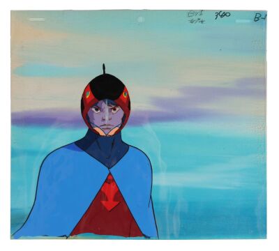 453. G-2 Joe The Condor Original Production Cel on Printed Presentation Background ### GATCHAMAN (TV SERIES, 1972-1980)