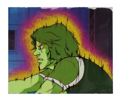 461. Joe Asakura Original Production Cel on Printed Presentation Background ### GATCHAMAN (TV SERIES, 1972-1980)