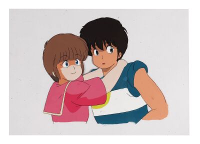 470. Hikaru and Kysuke Original Production Cel ### KIMAGURE ORANGE ROAD (TV SERIES, 1985-1988)