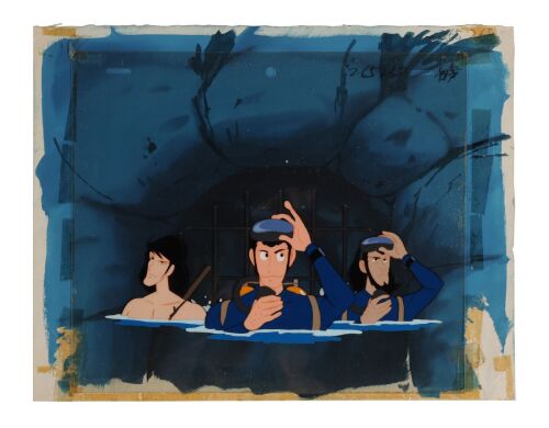 473. Lupin, Jigen, and Goemon Original Production Cel from "Is the Leaning Tower of Pisa Standing?" on Hand-Painted Key Master Production Background ### LUPIN THE THIRD PART 2 (TV SERIES, 1977-1980)