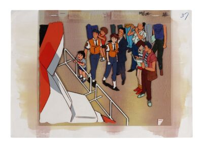 484. Noa Izumi and Crowd Original Production Cel on Original Production Background ### PATLABOR: THE MOBILE POLICE (TV SERIES, 1989-1990)