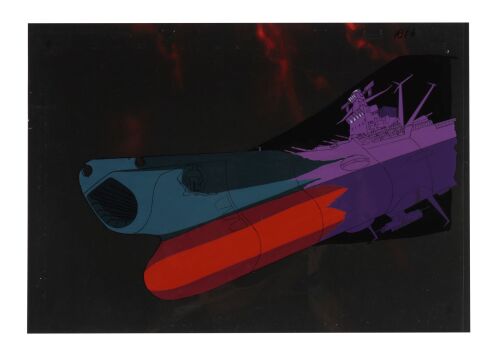 490. Yamato Original Production Cel on Printed Presentation Background ### SPACE BATTLESHIP YAMATO (TV SERIES, 1974-1975)