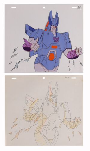 491. Cyclonus Original Production Cel with Matching Douga from "Webworld" ### TRANSFORMERS, THE (TV SERIES, 1984-1987)