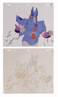 491. Cyclonus Original Production Cel with Matching Douga from "Webworld" ### TRANSFORMERS, THE (TV SERIES, 1984-1987)