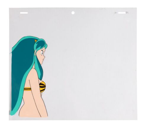 497. Lum Original Production Cel ### URUSEI YATSURA (TV SERIES, 1981-1986)