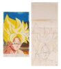 503. Super Saiyan Goku Original Production Pan Cel with Matching Douga on Hand-Painted Master Production Background ### DRAGON BALL Z (TV SERIES, 1989-1996)