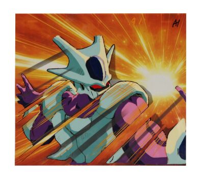 512. Final Form Cooler Original Production Cel on Printed Presentation Background ### DRAGON BALL Z: COOLER'S REVENGE (1991)