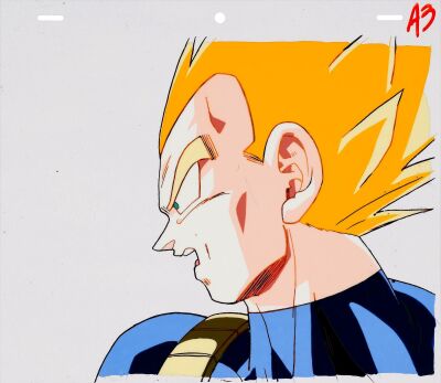 514. Super Saiyan Vegeta Original Production Cel from "More Androids?!" ### DRAGON BALL Z (TV SERIES, 1989-1996)