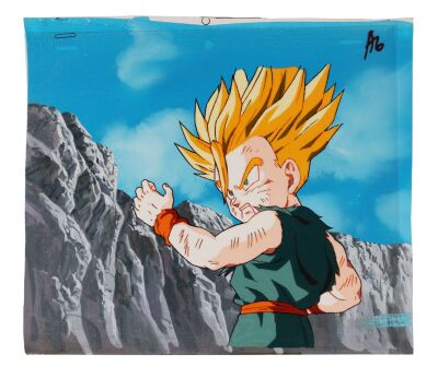 528. Super Saiyan Trunks Original Production Cel on Hand-Painted Production Background ### DRAGON BALL Z: BIO-BROLY (1994)