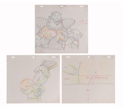 543. Krillin Douga Drawings from "Guru's Gift" and Dodoria Douga Drawing from "Frieza Strikes!" ### DRAGON BALL Z (TV SERIES, 1989-1996)