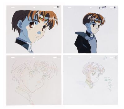 576. Jinto Original Production Cels and Matching Douga Drawings ### CREST OF THE STARS (TV SERIES, 1999)