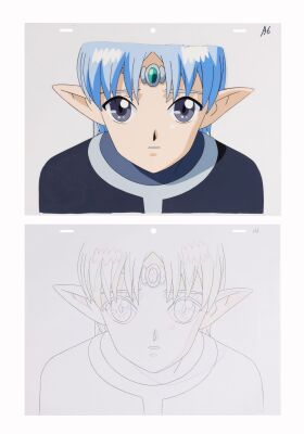579. Dahiel Original Production Cel with Matching Douga Drawing ### BANNER OF THE STARS (TV SERIES, 2000-2005)