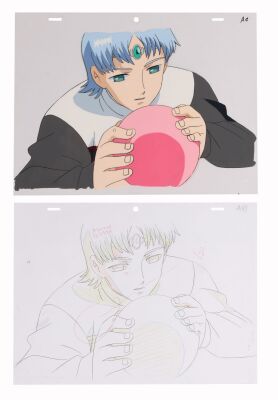 580. Original Production Cel and Matching Douga Drawing ### BANNER OF THE STARS (TV SERIES, 2000-2005)