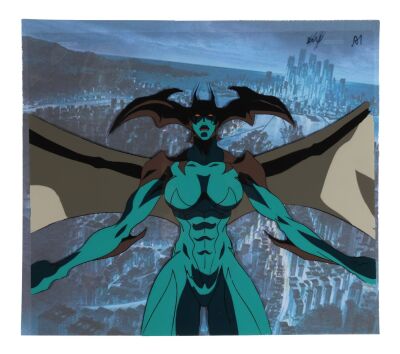 588. Giga Form Devil Lady Jun Fudo Original Production Cel on Printed Presentation Background ### DEVILMAN LADY (TV SERIES, 1998-1999)