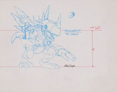 589. MetalGreymon Vellum Sketch by Mike Royer ### DIGIMON ADVENTURE (TV SERIES, 1999-2000)