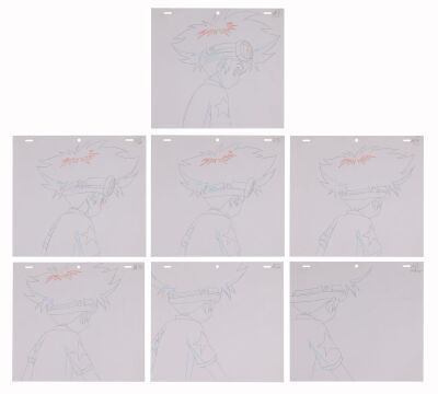 Lot # 590. Set of Seven Tai Douga Drawings ### DIGIMON ADVENTURE (TV SERIES, 1999-2000)