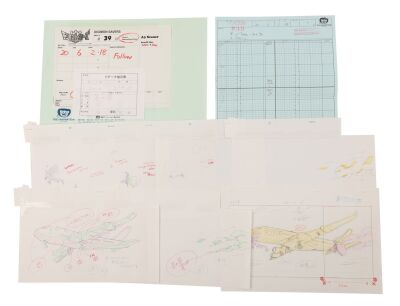 594. ShineGreymon, MirageGaogamon, Ravemon, and Rosemon Gengas, Dougas with Timing Sheet and Production Used Cut Envelope from "King Drasil's Fatal Decision!" ### DIGIMON DATA SQUAD (TV SERIES, 2006-2008)