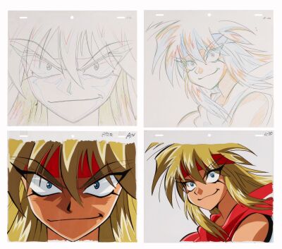 602. Gokudo Original Production Cels and Matching Douga Drawings ### GOKUDO (TV MINI SERIES, 1999)