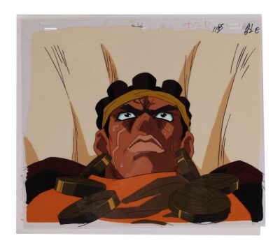 616. Muhammad Avdol Original Production Cel from "DIO's World - The Warrior of the Void: Vanilla Ice" ### JOJO'S BIZARRE ADVENTURE (TV MINI SERIES, 1993-2002)