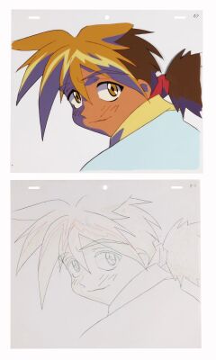 646. Otaru Original Production Cel with Matching Douga Drawing ### SABER MARIONETTE J (TV SERIES, 1996-1997)