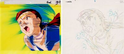 662. Sailor Star Maker Original Production Cel on Original Production Background with Matching Douga Drawing from "Dying Stars: Uranus and Neptune's Last Stand" ### SAILOR MOON (TV SERIES, 1992-1997)