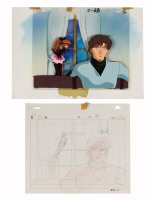 669. Meimi Haneoka Original Production Cel on Hand-Painted Key Master Production Background and Layout Drawing from "Her True Character Revealed! Meimi's Critical Moment" ### SAINT TAIL (TV SERIES, 1995-1996)