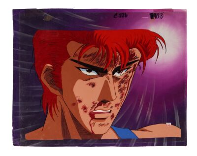 673. Sakuragi Original Oversized Production Cel from "The Battle for Justice! Sakuragi's and his friends Joins!" on Original Production Background ### SLAM DUNK (TV SERIES, 1993-1996)
