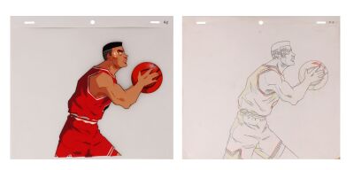 677. Akagi Original Production Cel with Matching Douga Drawing ### SLAM DUNK (TV SERIES, 1993-1996)