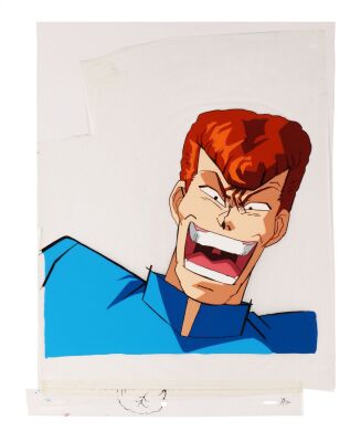 691. Kazuma Kuwabara Original Oversized Production Cel ### YUYU HAKUSHO (TV SERIES, 1992-1995)